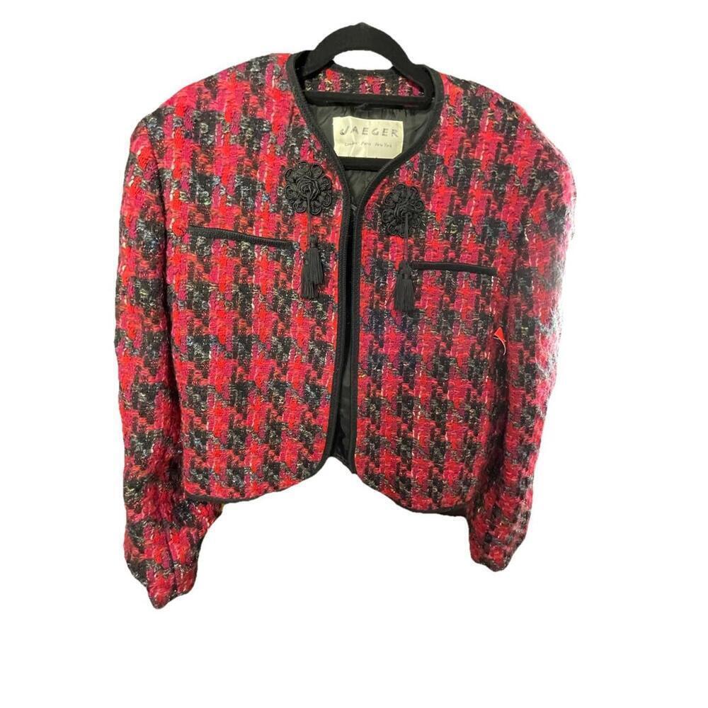 Vintage 1980’s Jaeger Women’s Boucle Cropped Blazer UK 14 US 10